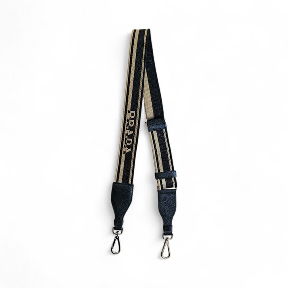 Prada Black and Tan Adjustable Strap - Picture 1 of 5